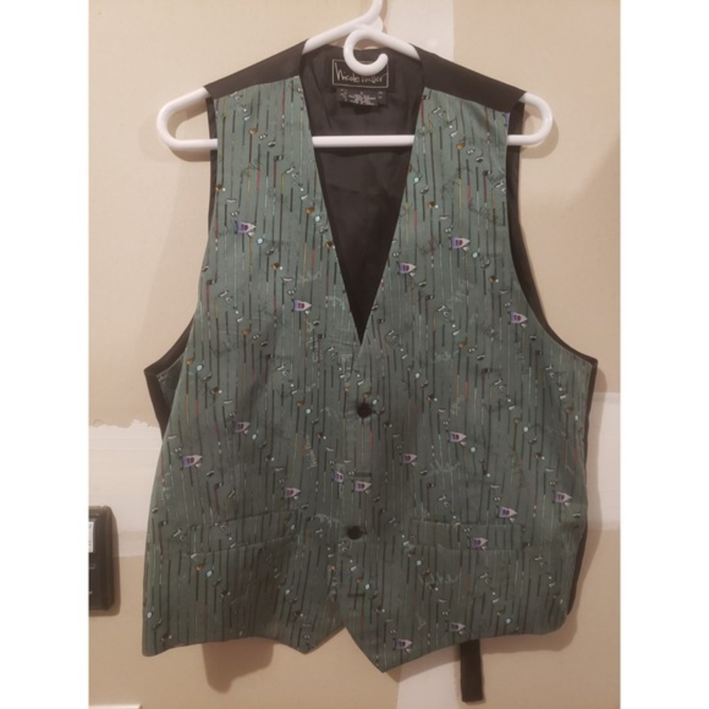 Womens Nicole Miller Silk Vest Golf Clubs‎ 19th Hole Size L